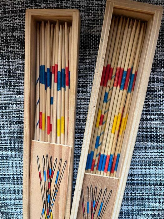 МИКАДО Игри, антикварна ръчна изработка от дърво - 2бр