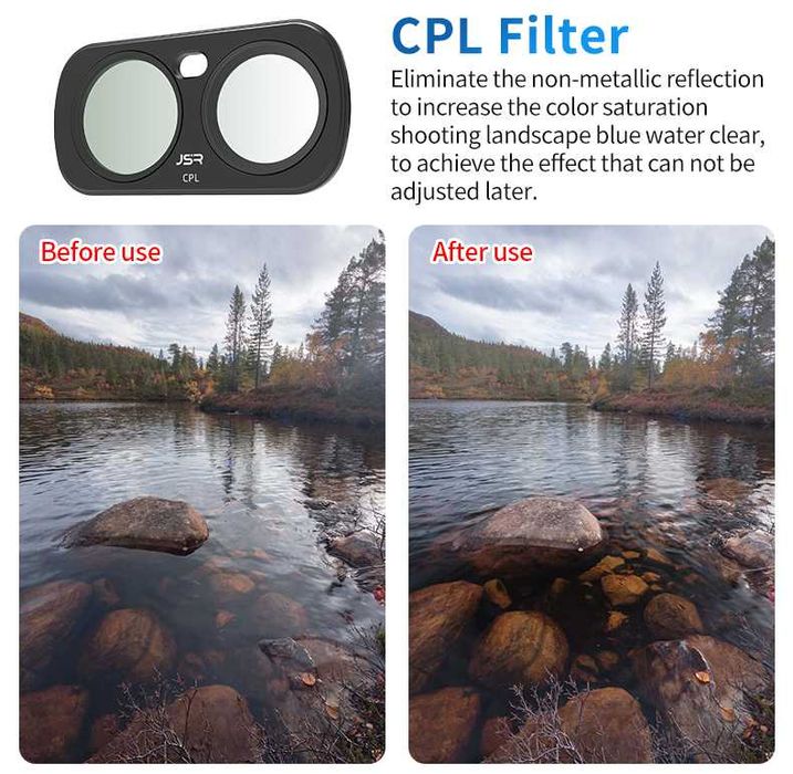 Комплект Филтри за Insta360 Luna Ultra - 4IN1 CPL ND8 ND16 ND32