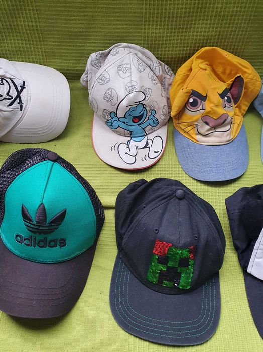 Детски летни шапки - Майнкрафт,Адидас,Цар Лъв,Смърфовете от 3 до 6г