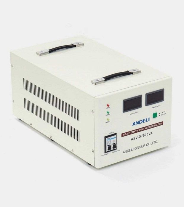 Продам стабилизатор напряжения Andeli ASV-D 7500VA, бежевый