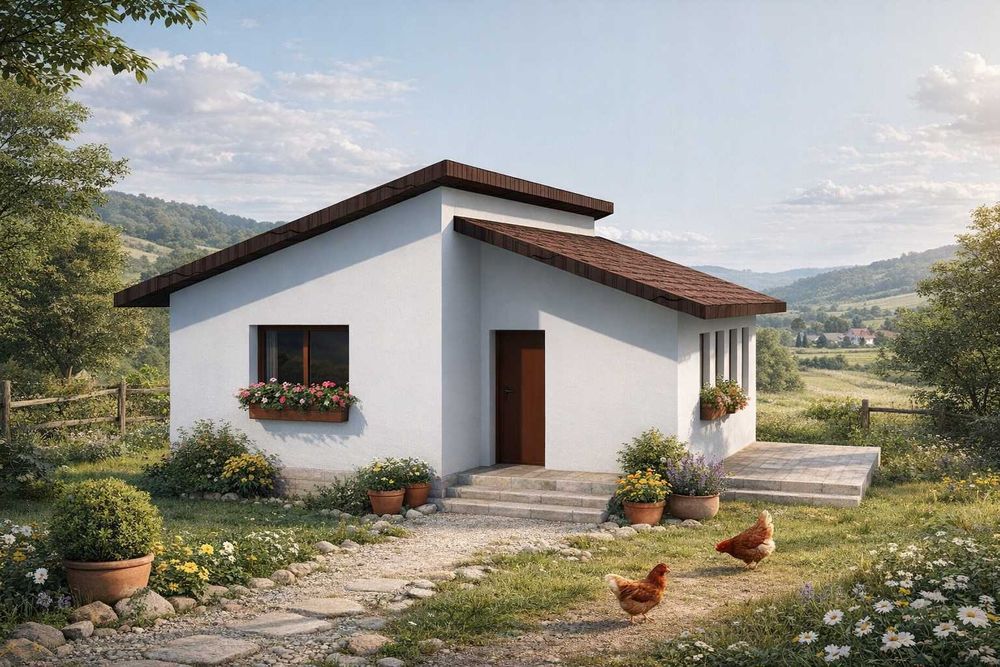 Casa noua 69 mp - teren 215 mp - toate utilitatile - Pielesti