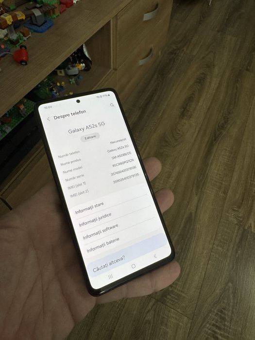 Samsung Galaxy A52s 5G, memorie 128GB, 6GB RAM, Android 14, husa