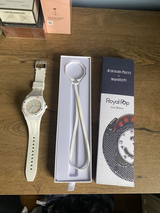 Audemars piquet X Swatch Huit Blanc Alb | Full Box / Livrare cu verificare