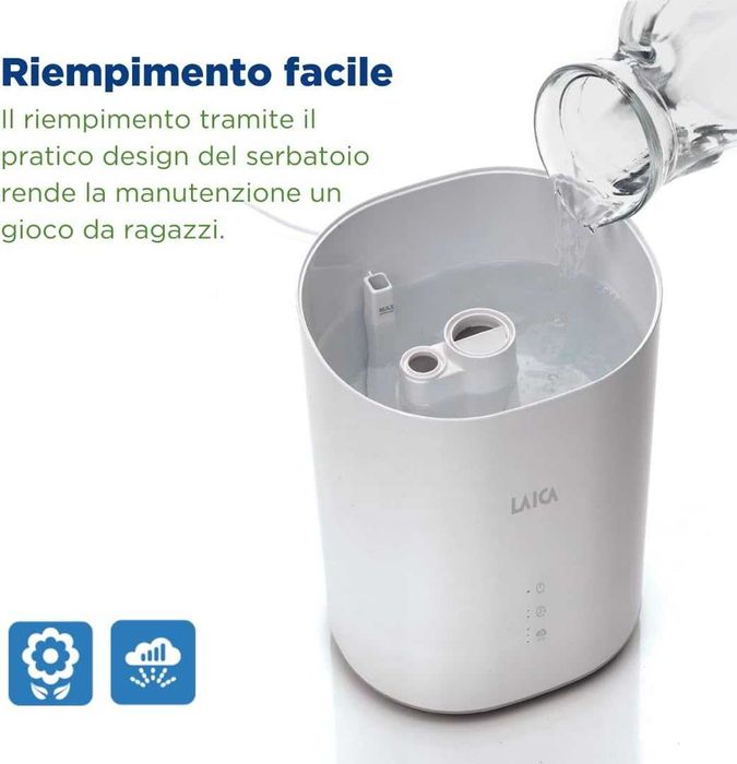 Laica ултразвуков овлажнител и дифузьор  3L- HI3020W