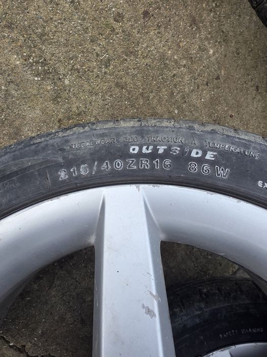 Jante R16 cu anvelope  de vară