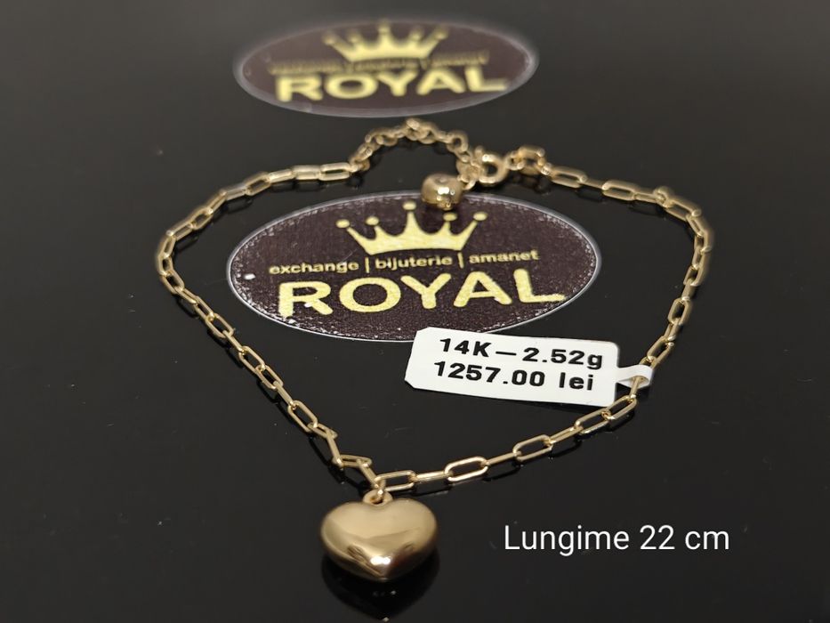 Bijuteria Royal: Brățară aur 14k/2.52 gr