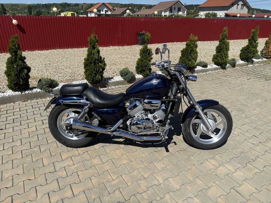 HONDA VF 750 C MAGNA RC43 BOBBER 87 cai EXTRA CROM evacuare SUPER TRAPP ghidon+ comenzi frontale custom recent adusa din Germania fara zgarieturi Top