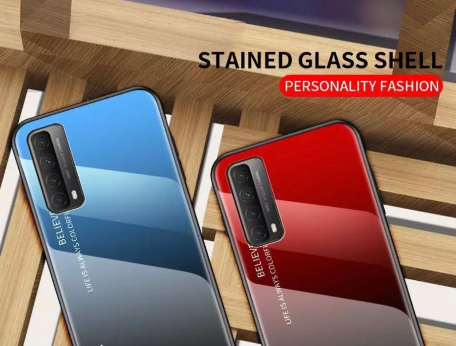 Husa Gradient din sticla pt. Huawei Mate 40 Pro, P Smart 2021