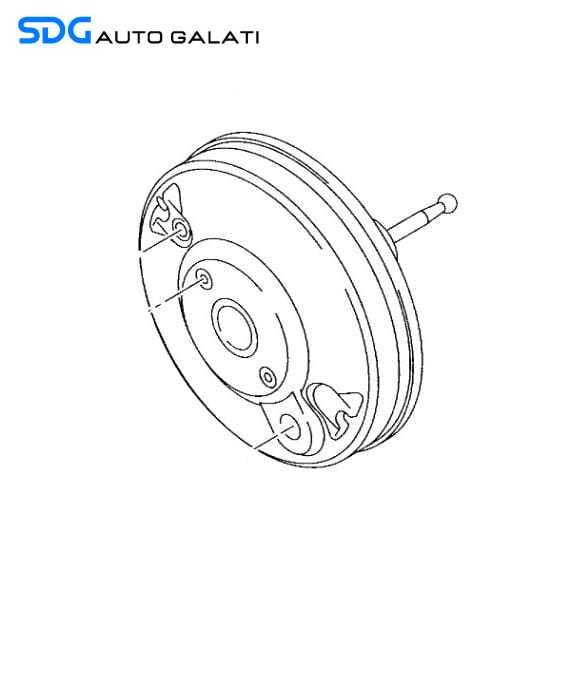 Tulumba Vacuum cu Pompa Servofrana Servo Frana Skoda Octavia 2 2004 - 2013 Cod 1K1614105BH [MX0181]