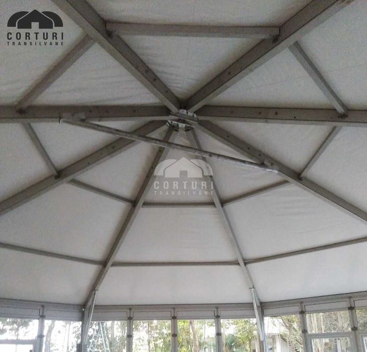 Cort eveniment decagonal - structura din aluminiu