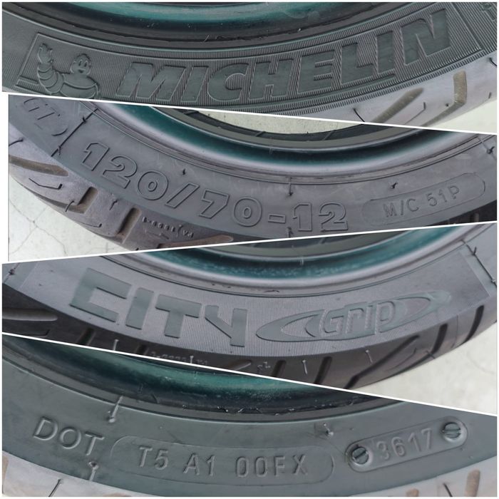 O bucată 120/70 R12 vară - una Michelin Mitas Pirelli