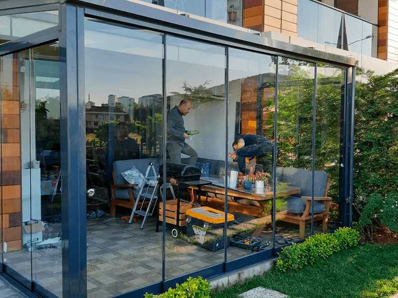 qishki bog зимняя веранда shishali nave зимний сад остекление террасы