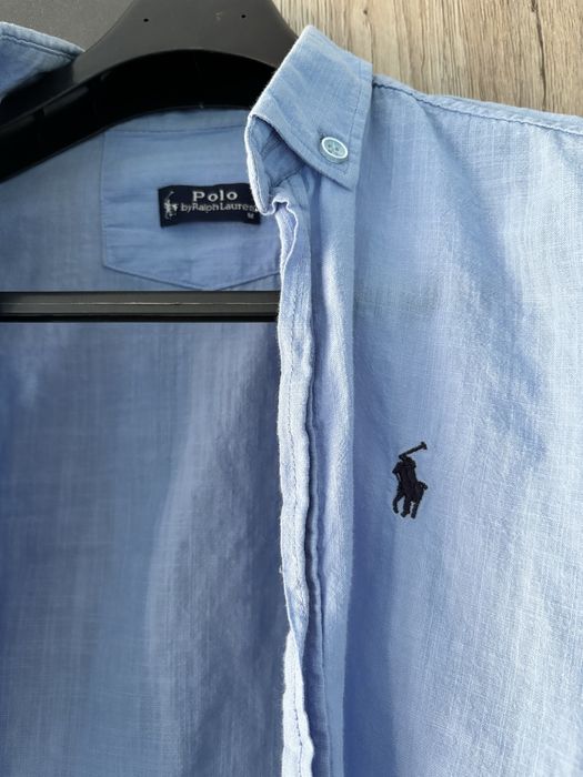 Оригинална Polo Ralph Lauren риза XS – светлосиня, много запазена