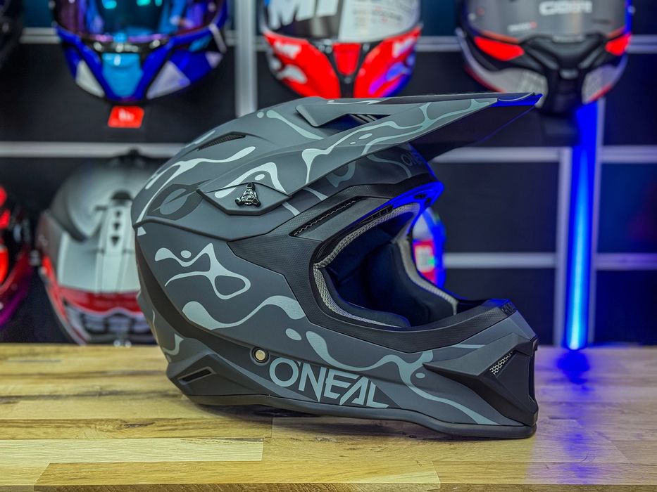 Casca Moto Cross O’neal Splash Black/Grey