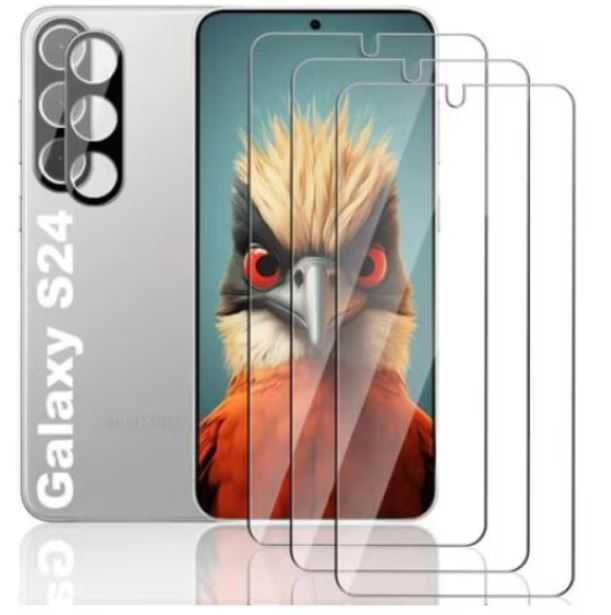 SET Folie Sticla Securizata Samsung Galaxy S24, S24+, protectie camere