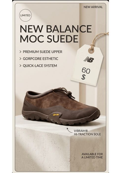 New balance Moc suede