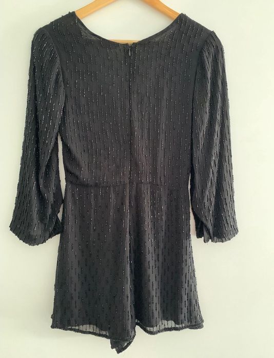 Salopeta scurta cu paiete, decolteu in V, Pull&Bear, M