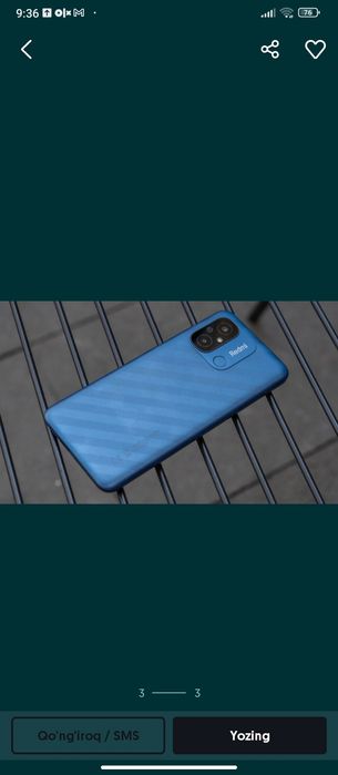 Redmi 12 c 128 tali kam tutilgan