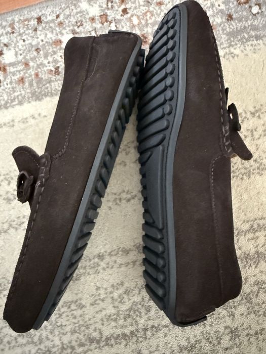 Mocasini maro piele intoarsa Massimo Dutti nr 39