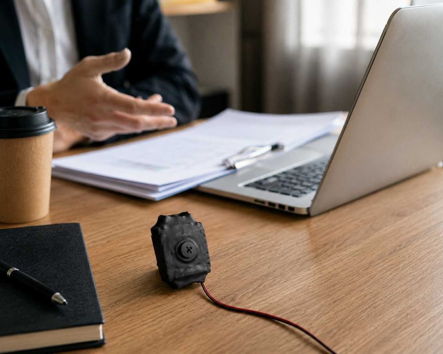 Pachet Complet Casti de Copiat cu Camera Video 4K in Nasture Casca pentru Copiat - Casca de copiat - Sisteme de copiat noi 2026
