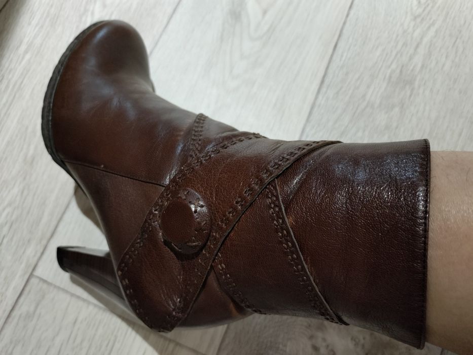 Продам кожаные (натуралка) сапоги