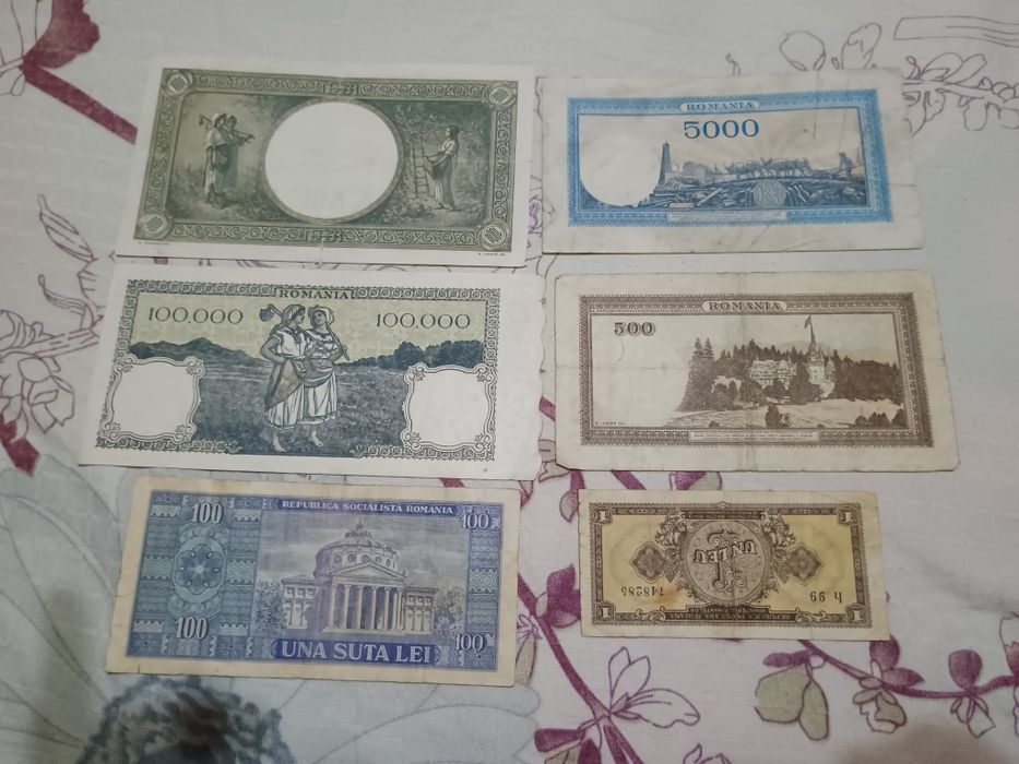 LOT 6 Bancnote vechi de colecție