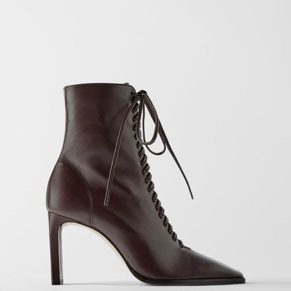 Cizme din piele naturala Zara Limited edition