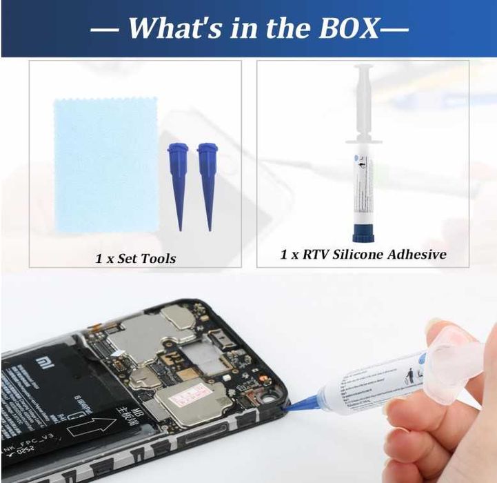 Adeziv siliconic pentru reparații ecran mobil