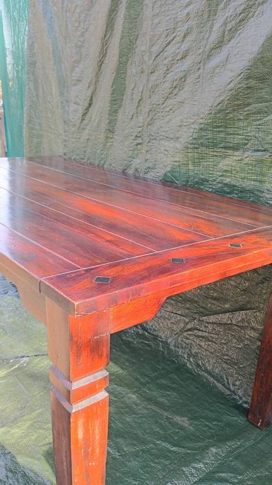 Трапезна маса от тиково дърво!