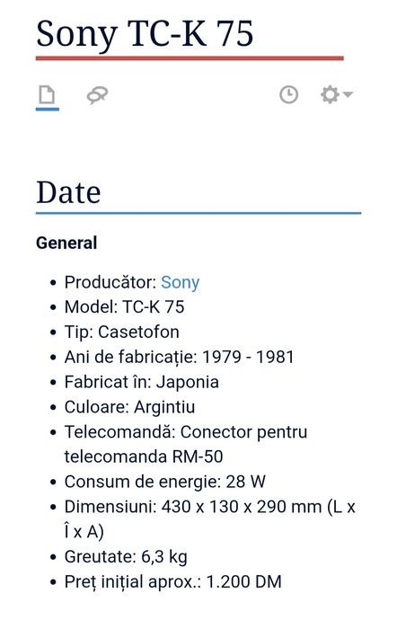 Deck Sony TC-K81