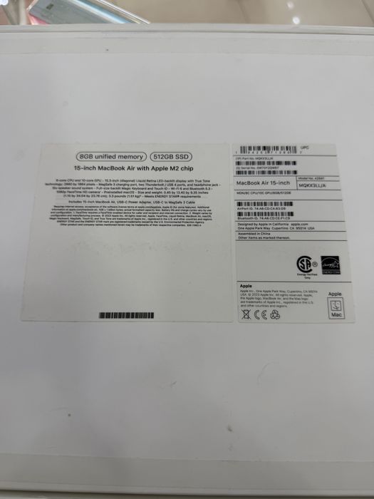 Macbook Air 15 M2 8/512gb 86%