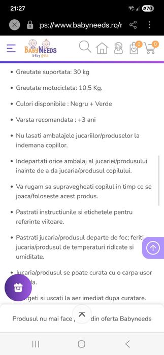 Motocicleta jucarie Kawasaki