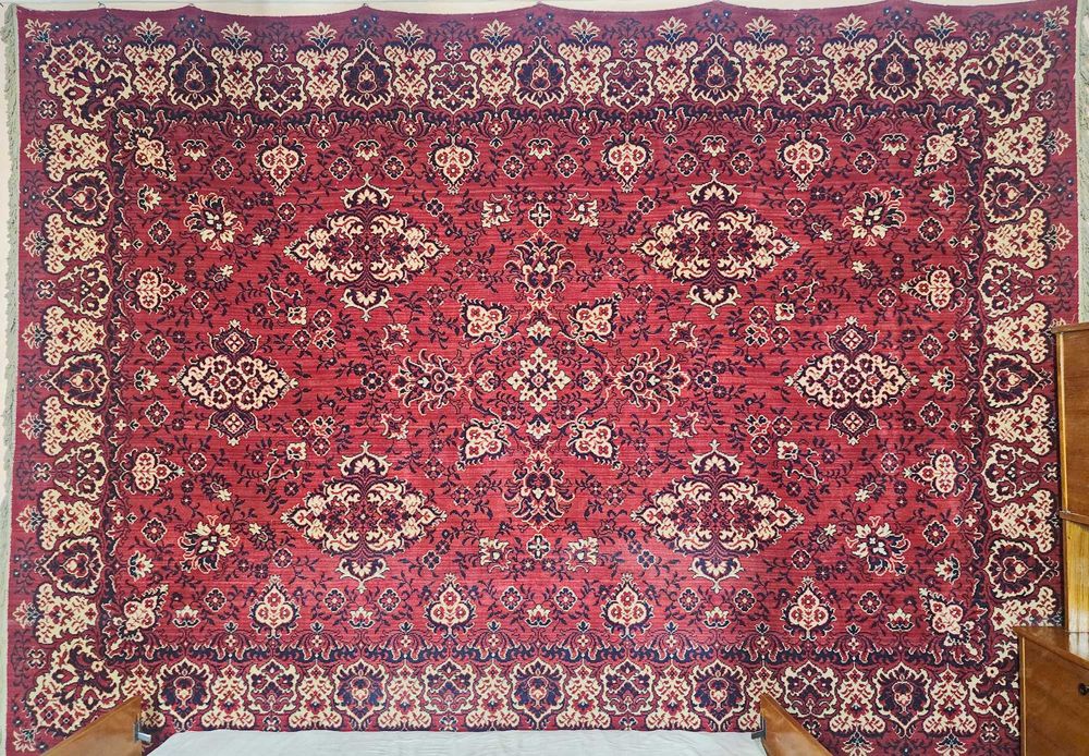 Винтажный немецкий шерстяной ковер, 2,5 м х 3,5 м