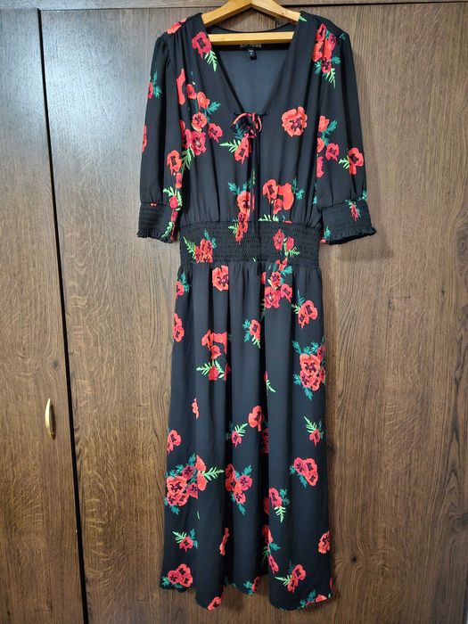 Платье женское с цветочным принтом