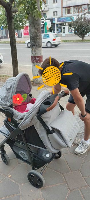 Lorelli Daisy 2 în 1 Cărucior pentru copii + leagăn cadou