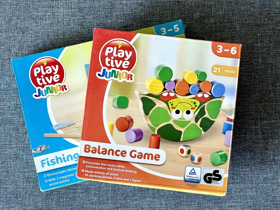 2 игри: Баланс и Риболов за 3-6 год.