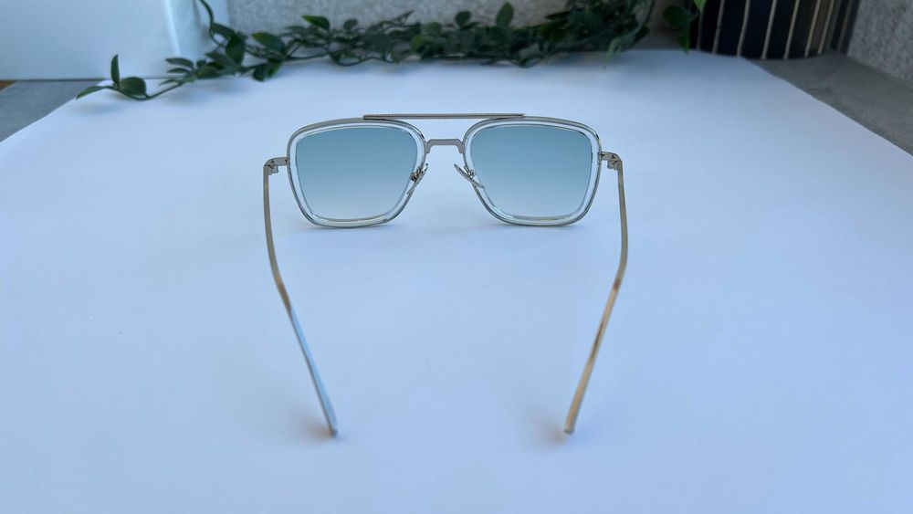 Ochelari de soare Dita Flight - Rama transparenta Lentile verzi