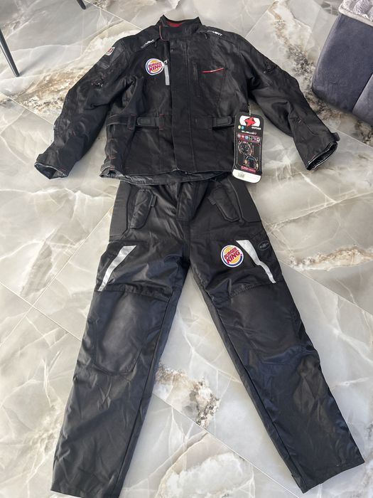 Costum moto Burger King – geacă + pantaloni cu protecții