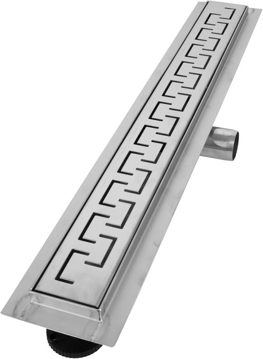 90см линеен сифон за баня VILSTEIN Greek, инокс