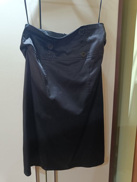 Fusta cu talie înaltă din satin ,mărime 38Orsay