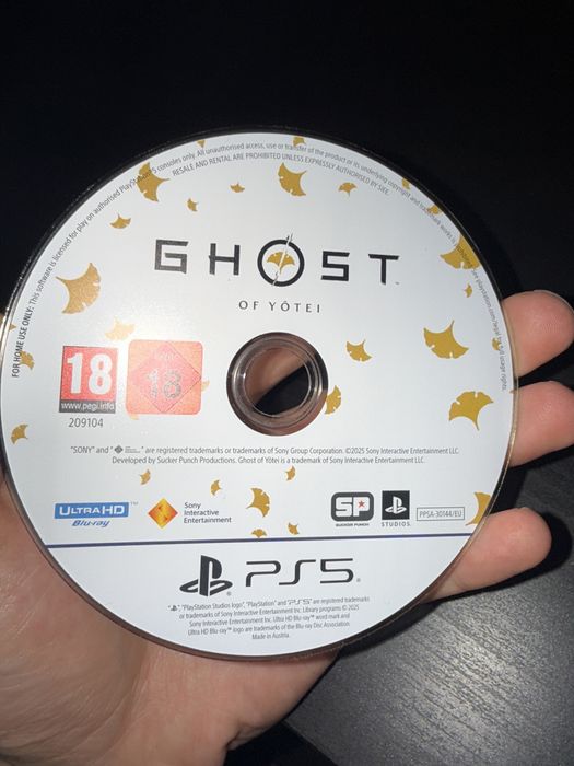 Продам диск на ps5 ghost of yotei