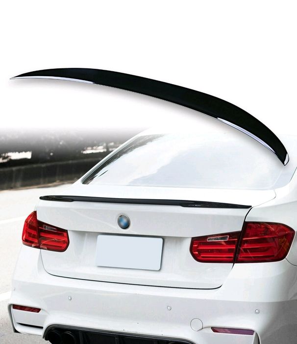 Eleron lip codită portbagaj BMW Seria 3 F30 / F31 (2012-2016), design P style  negru lucios plastic abs