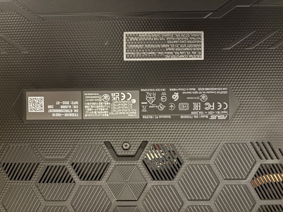 Dezmembrez Asus Tuf f15 FX506HM