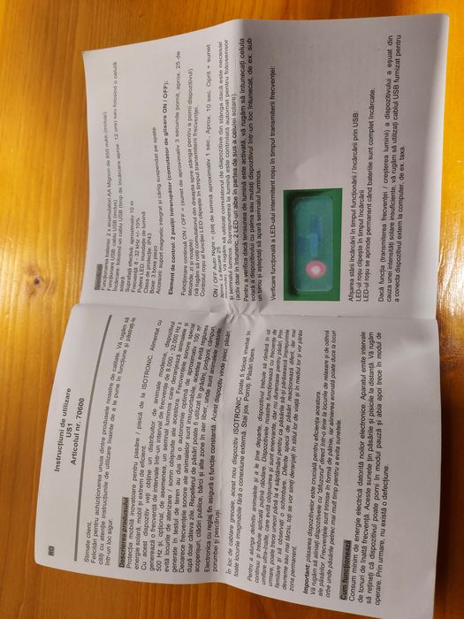 Aparat anti daunatori ultrasonic, pest repeller