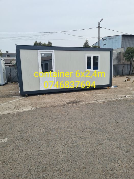 Container vitrina, birou, vestiar, grup sanitar, magazie, dormitor