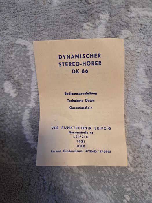Căsti Dynamischer stereo Dk 86