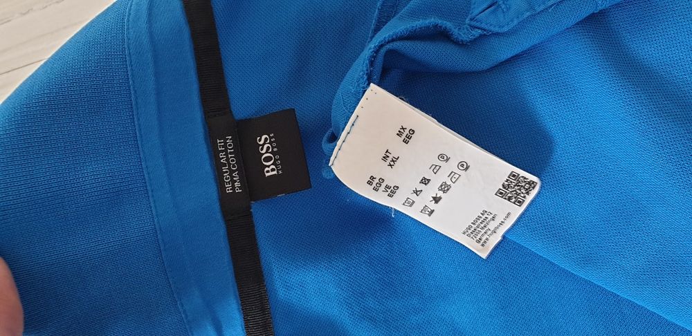 Hugo Boss Parlay Regular Fit Pima Pique Cotton Mens Size XL/2XL ОРИГИ
