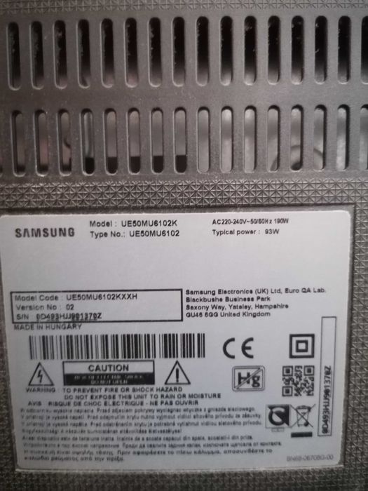 Televizor Samsung pentru piese