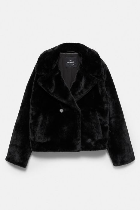 Палто от изкуствена кожа Pull & Bear, размер S, ново