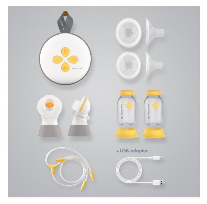 Помпа за кърма Medela Swing Махі, Електрическа, Двойна, Двуфазна